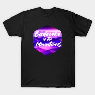 Cadence of the Mountains, Purple Gradient Mountains T-Shirt